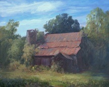 Jack Liberman plein air painting in Ohio
