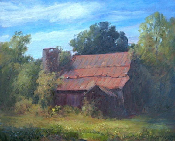 Jack Liberman plein air painting of Ohio landscapes