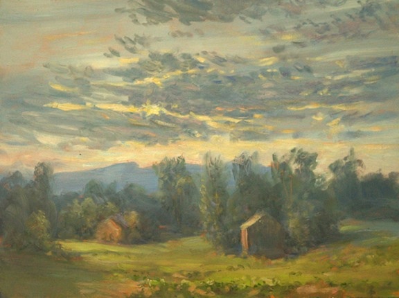 Artist Jack Liberman plein air oil landscapes near Stowe Vermont