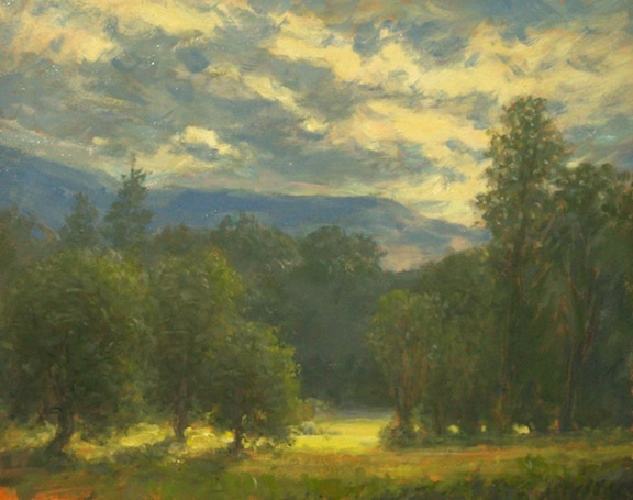 Artist Jack Liberman plein air oil landscapes near Stowe Vermont